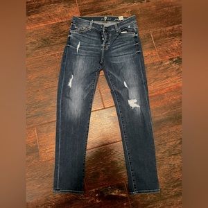 7 For all mankind skinny boyfriend jeans